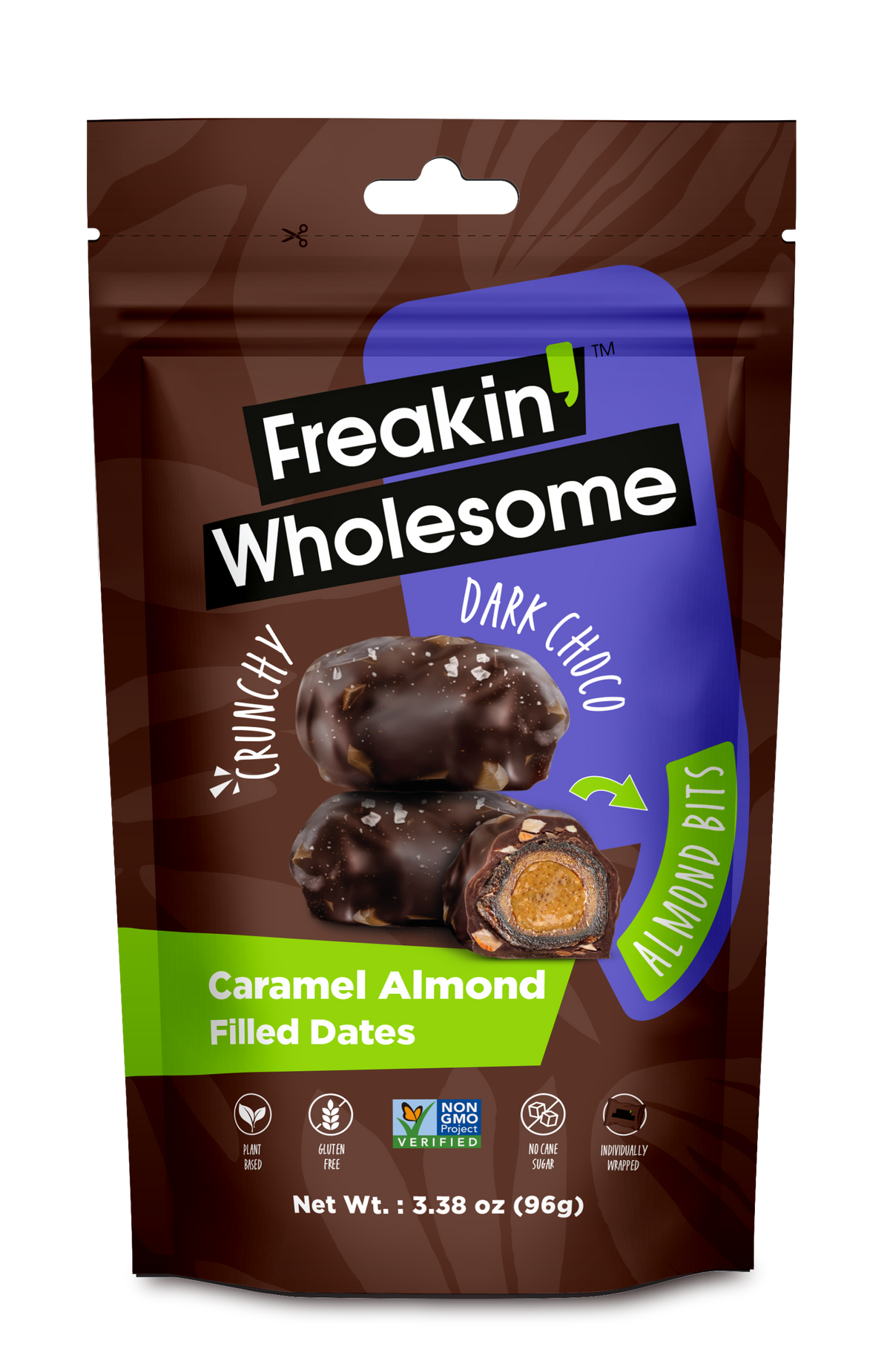 Caramel Almond Dipped Dates – Freakin Wholesome