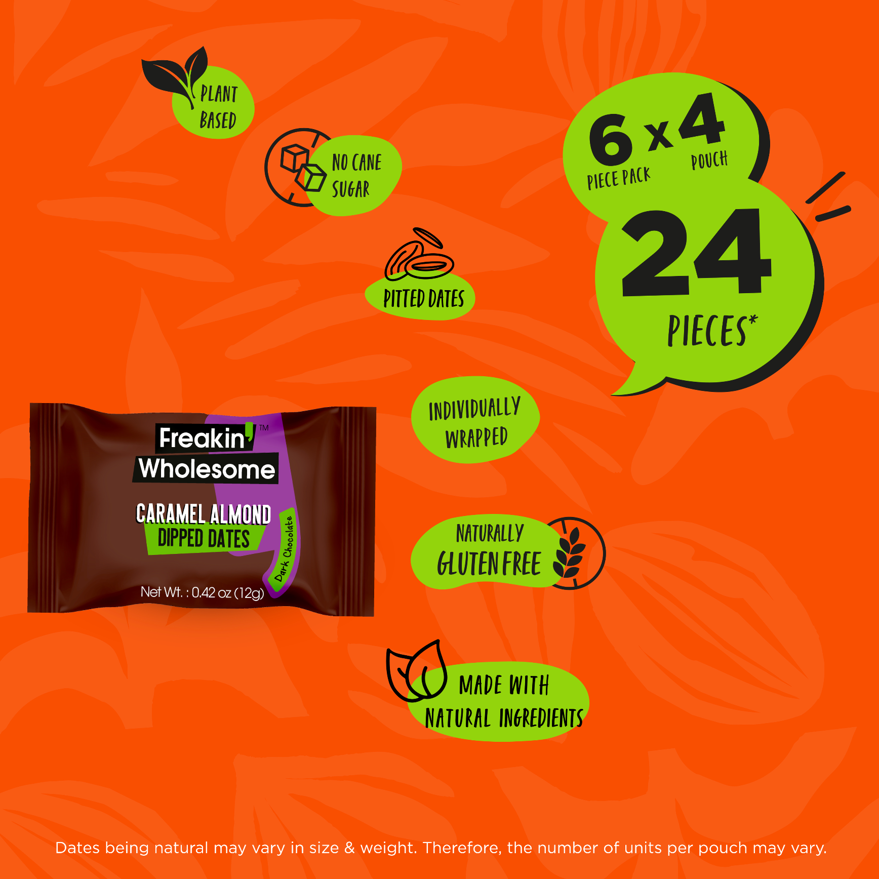 Caramel Almond Dipped Dates